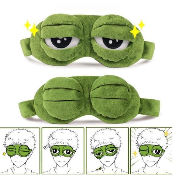 Bịt Mắt Ngủ Hình Chú Ếch Hoạt Hình 3D Sáng Tạo