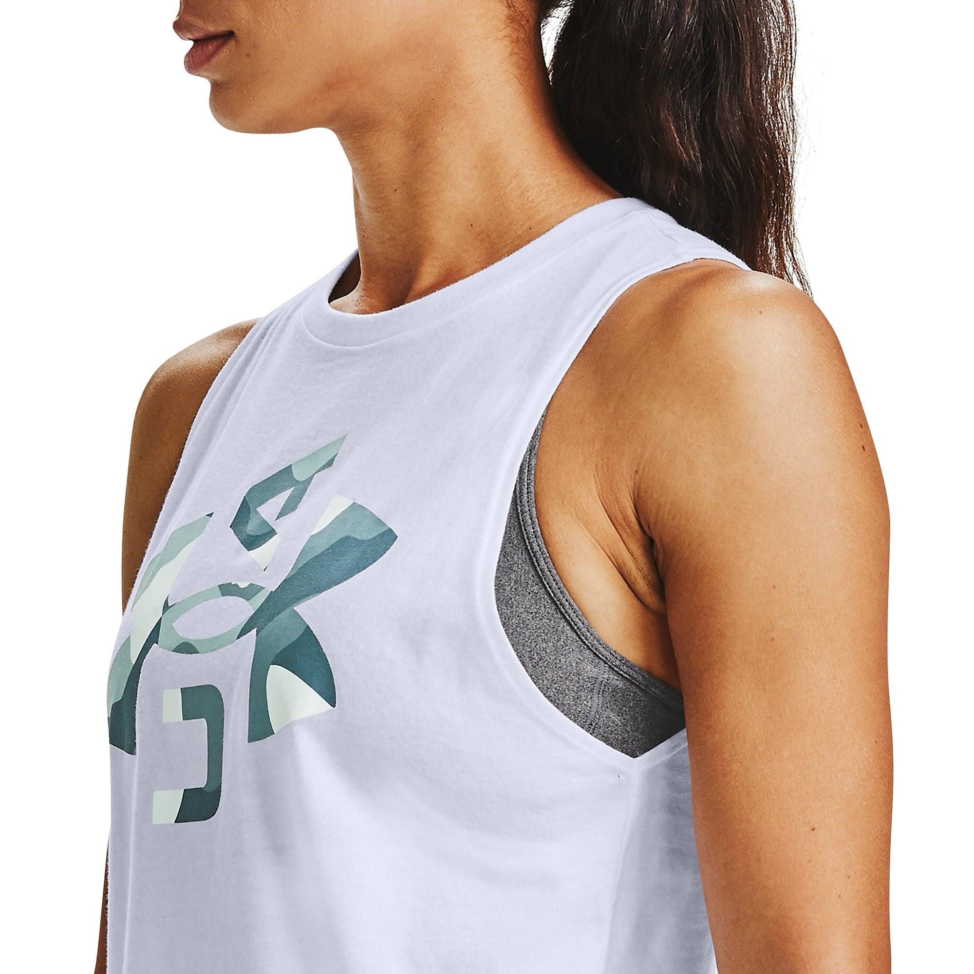 Áo ba lỗ thể thao nữ Under Armour Logo Graphic Muscle - 1356298-100