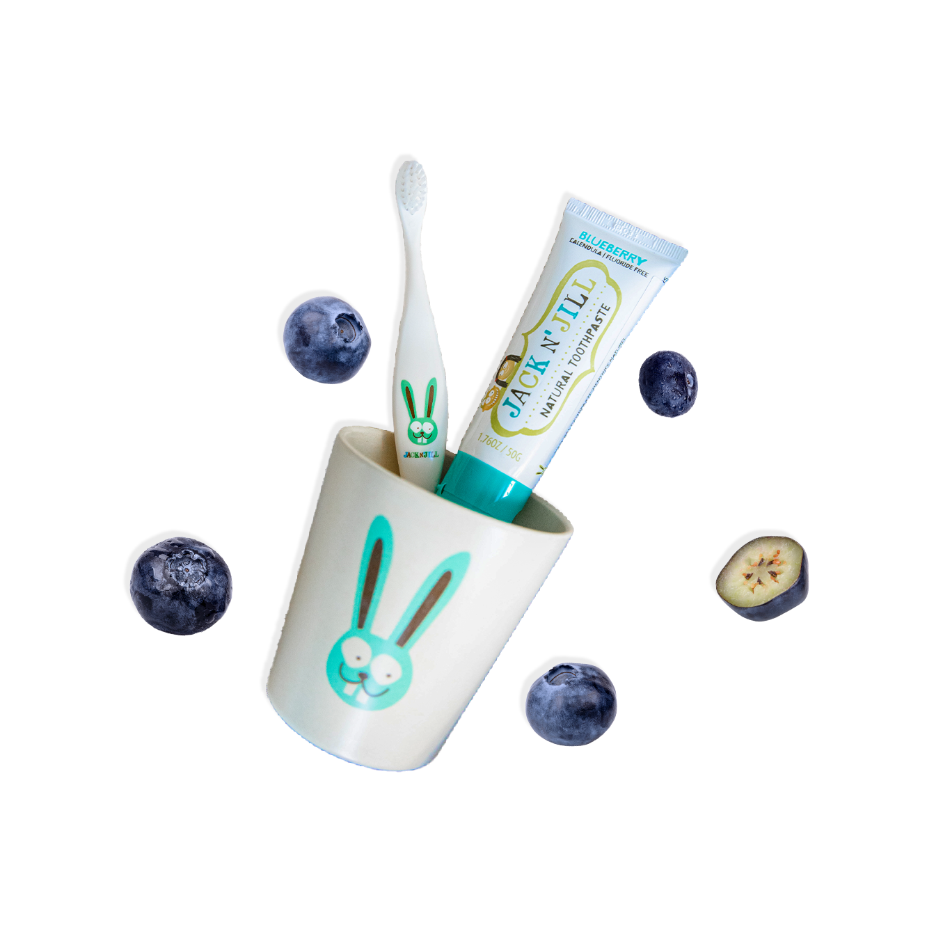 Kem đánh răng hữu cơ cho bé Jack N' Jill 50G - Vị việt quất (Từ 6 tháng)