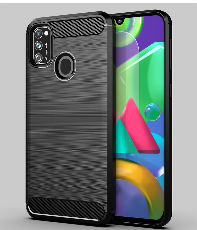Ốp Lưng Chống Sốc Vân Cabon Dành Cho Điện Thoại Samsung Galaxy M21