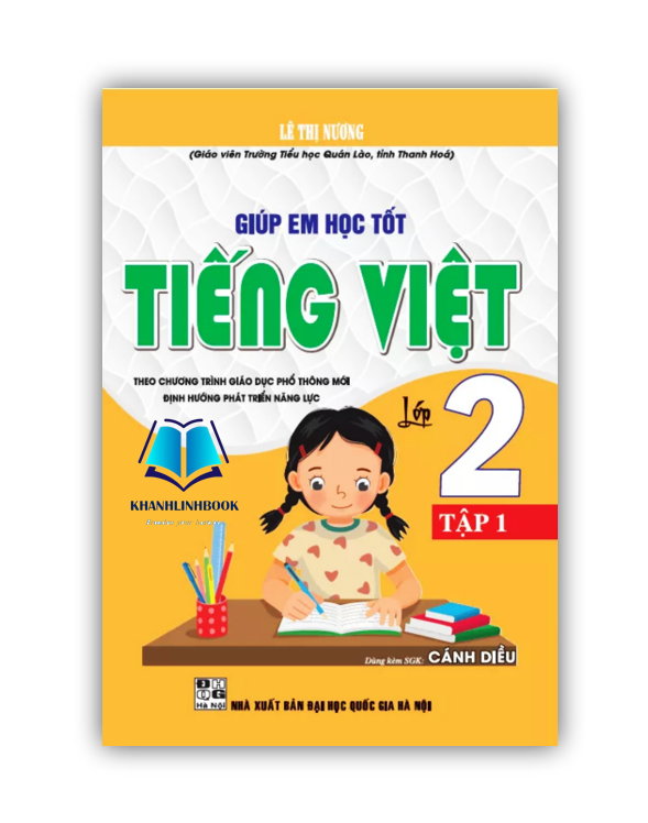 Sách - Combo Giúp em học tốt tiếng việt 2 tập 1 + 2 (dùng kèm sgk cánh diều)