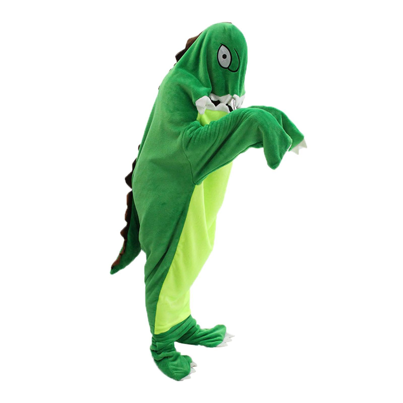 Wearable Dinosaur Blanket Hooded Blanket Sleepwear Animal Sleeping Bag