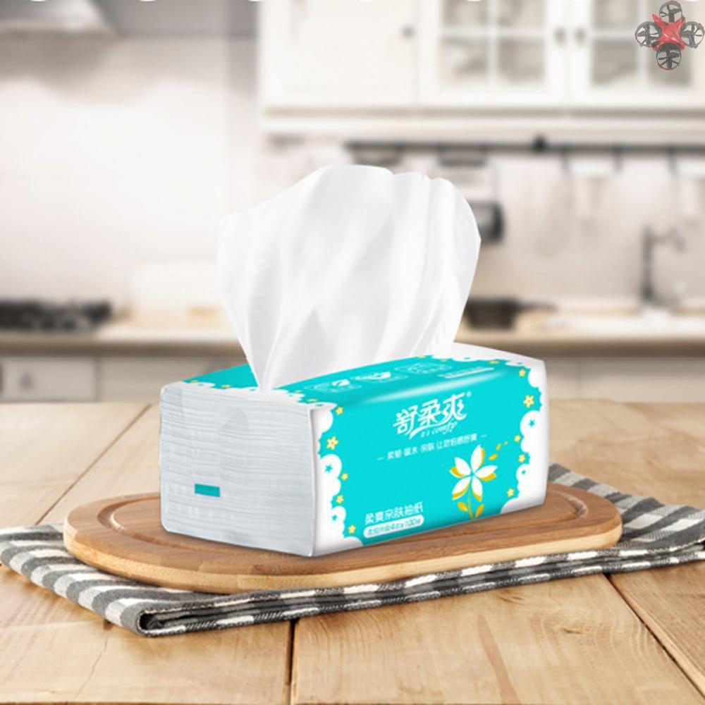 Set 100 Khăn Giấy 4 Lớp Dùng Một Lần Tiện Lợi
