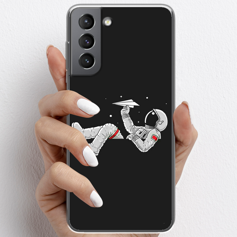 Ốp lưng cho Samsung Galaxy S21, S21+, Galaxy S21 FE nhựa TPU mẫu Phi hành gia