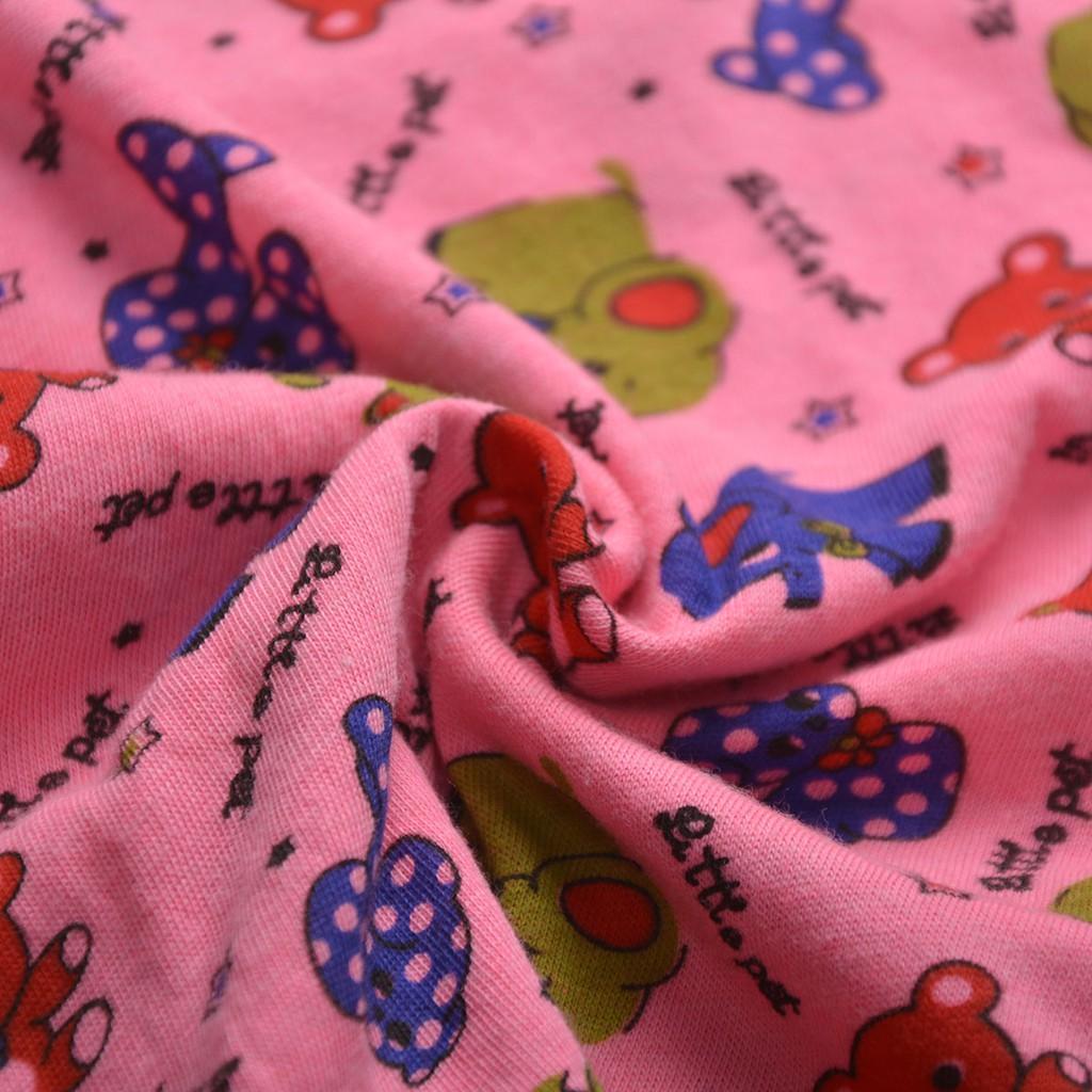 Đồ Bộ Cotton 2 Chiều in Hình Ngộ Nghĩnh Cho Bé Gái