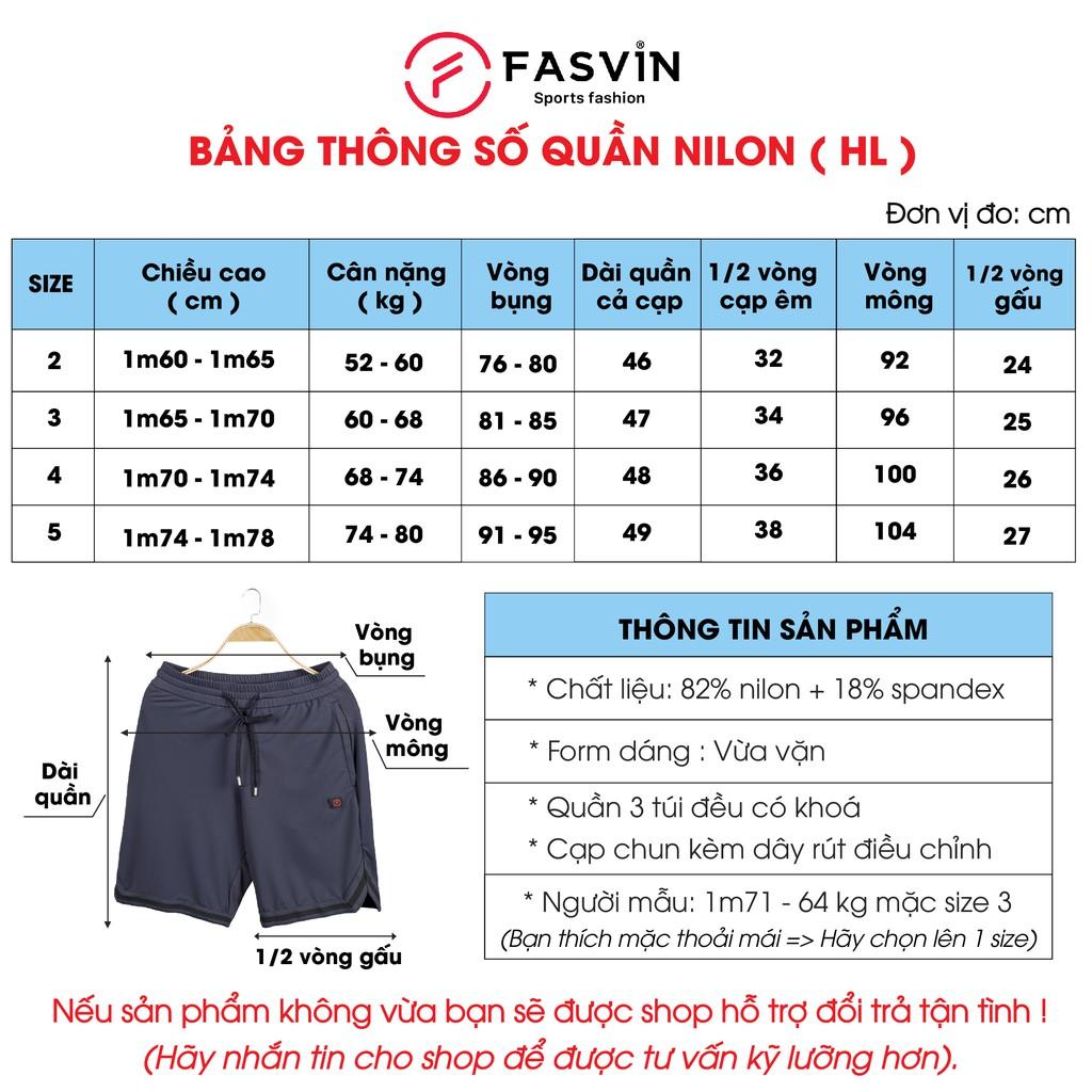 Quần short thể thao nam Fasvin HL21440.HN chất liệu cao cấp mềm mịn, không nhăn co giãn thoải mái