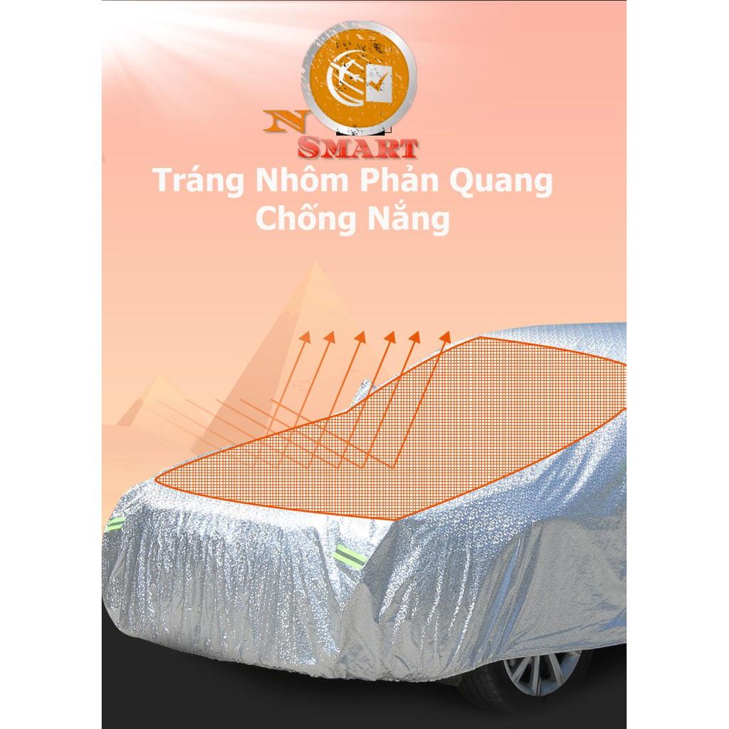 Bạt Che xe Ô Tô Kia MORNING Tráng Nhôm 3 Lớp Phản Quang Cách Nhiệt Chống Thấm Chống Bụi Hiệu Quả Na No Smart