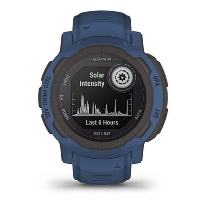 Đồng Hồ Thông Minh Garmin Instinct 2 Solar - Tidal Blue (Màu Xanh Dương) - Hàng Chính Hãng