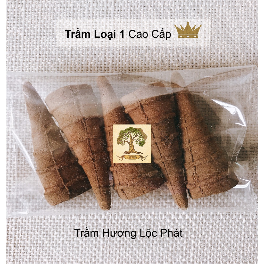 Nhang trầm hương tự nhiên của Trầm Hương Lộc Phát cao cấp Loại 1 (Hộp 50 cây)