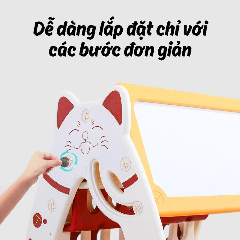 Bản vẽ bàn học kệ sách Holla 3in1 cho bé