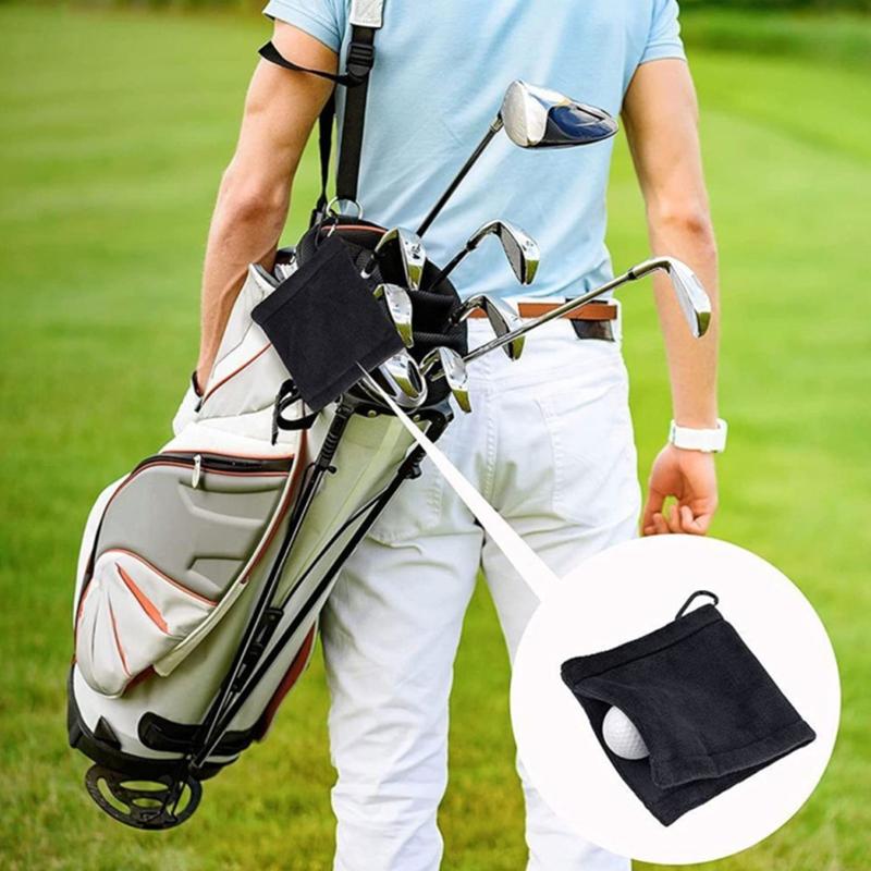 Khăn golf 1pcs cho túi golf với clip microfiber golf khăn gấp khăn golf màu xanh lam và màu xám cho nam giới phụ nữ Color: 1pcs Blue