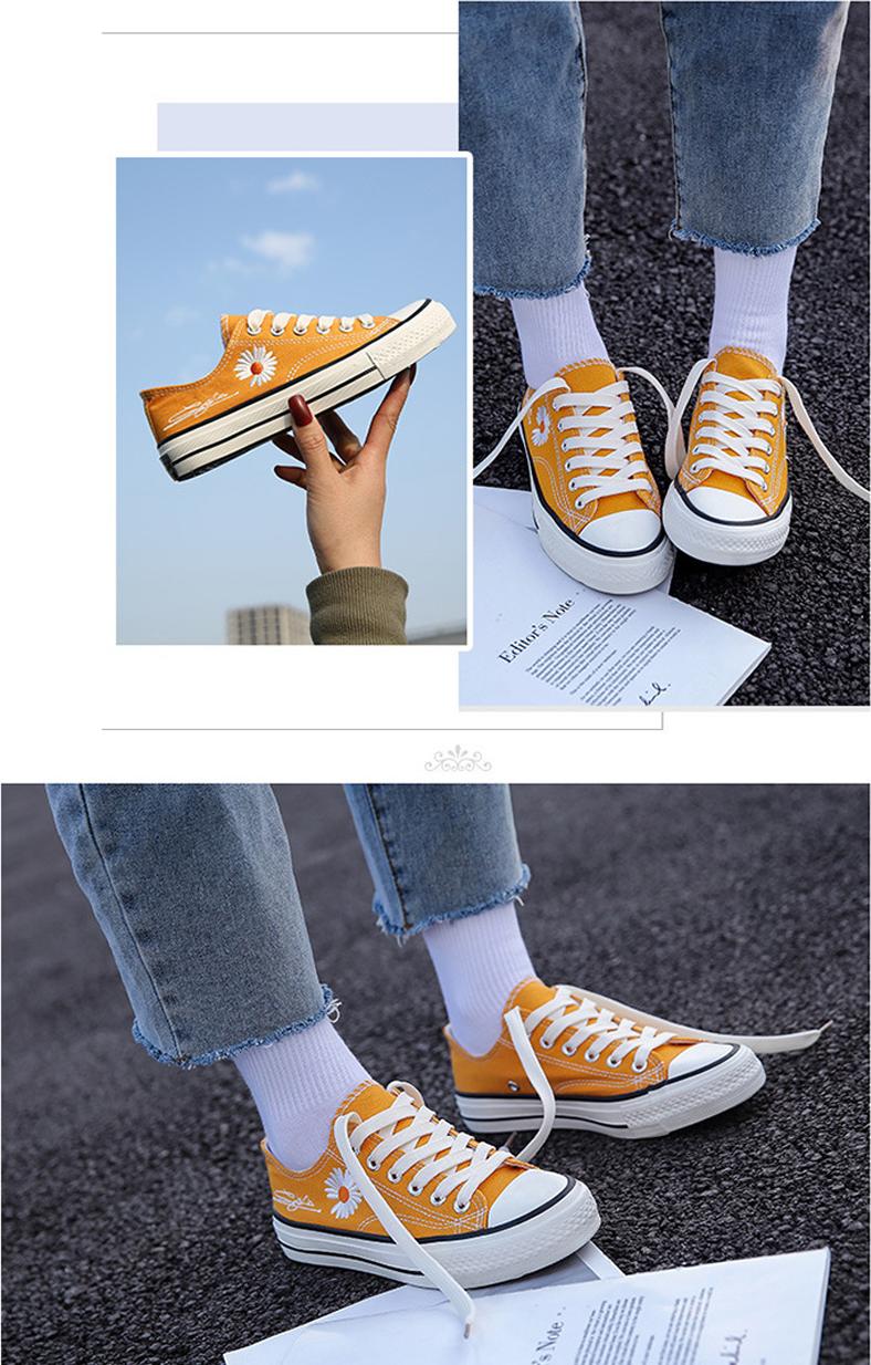Giày thể thao nữ cổ thấp CV Cúc Họa Mi thời trang V230 - Đen - Size 37