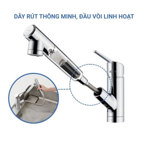 Bộ vòi rửa bát Takagi JY100BN-NNBNDK3 hàng chính hãng