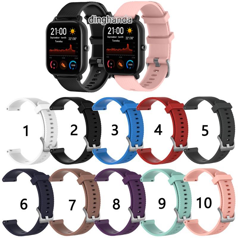 Dây Đeo Silicon Mềm Cho Đồng Hồ Thông Minh Huami Amazfit Gts 2e GTS2 mini