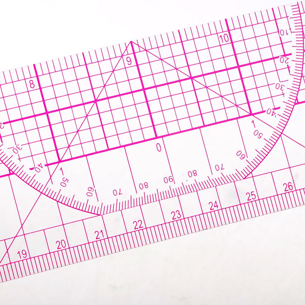 Đa Chức Năng Pháp Đường Cong Hệ Mét Thước cho TỰ LÀM Quần Áo Quilting Đo