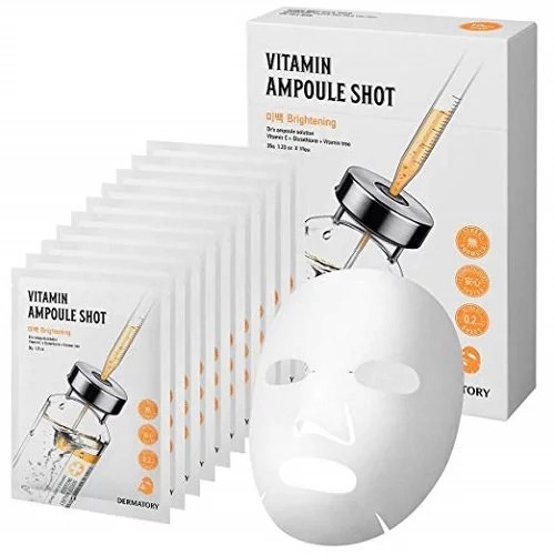 BỘ 10 MẶT NẠ GIẤY DERMATORY AMPOULE SHOT MASK 35G