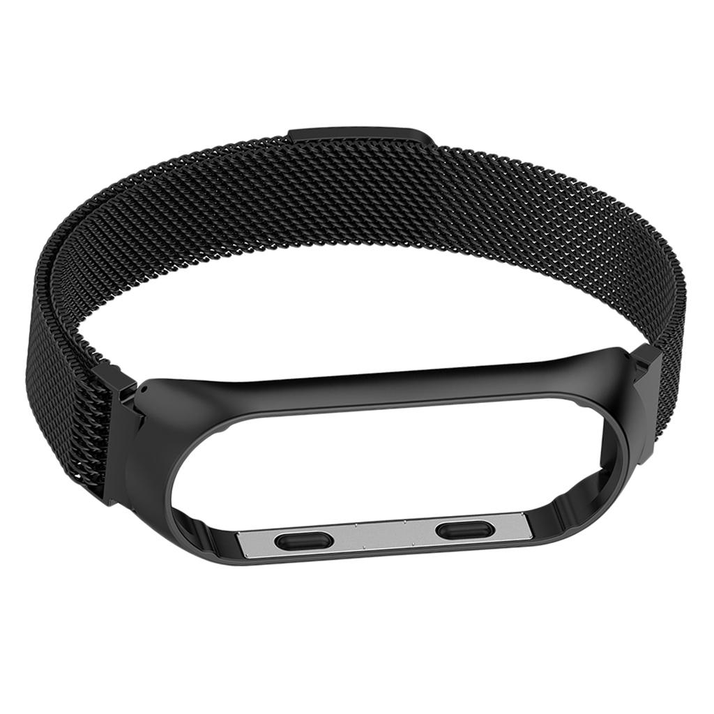Stainless Steel Replacement Band Fitness Sports Activity Bracelet Wristband for Xiaomi Mi Band 3,Mi Band 4