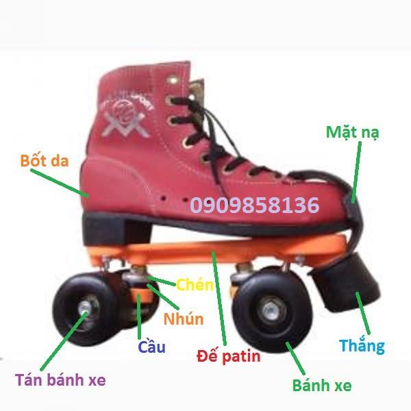 Giày Trượt Patin Minh Chí 2 hàng bánh xe