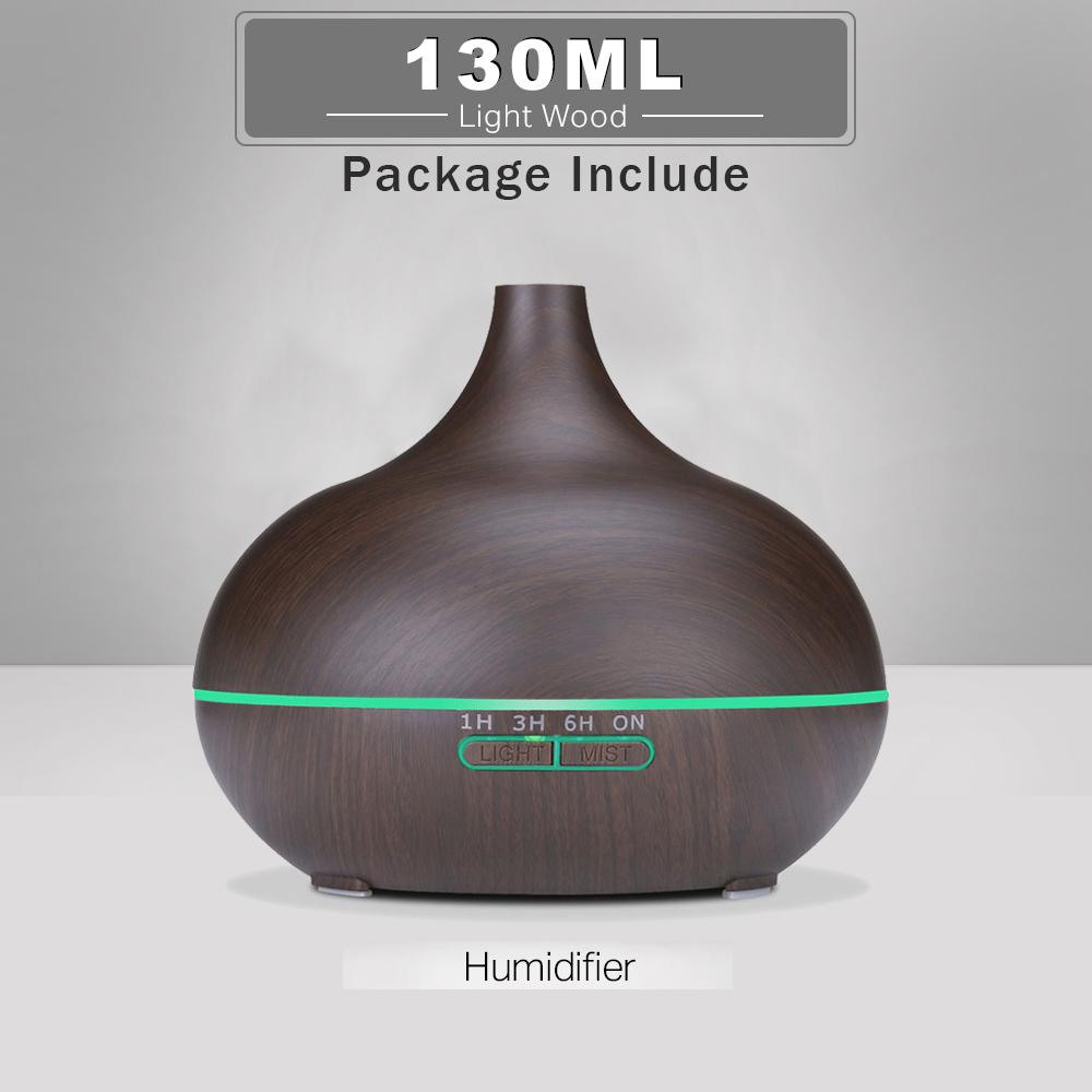 550Ml Máy Tạo Độ Ẩm Không Khí Tinh Máy Khuếch Tán Tinh Dầu Siêu Âm Phun Sương Tạo Humificador Điều Khiển Từ Xa Hạt LED Đèn Ngủ