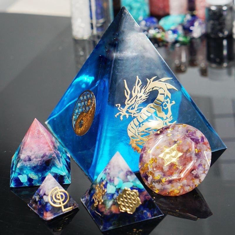 Bộ 10 Sticker Trang Trí Resin Orgonite Kích Thước 4cm - Trường Thịnh Sài Gòn