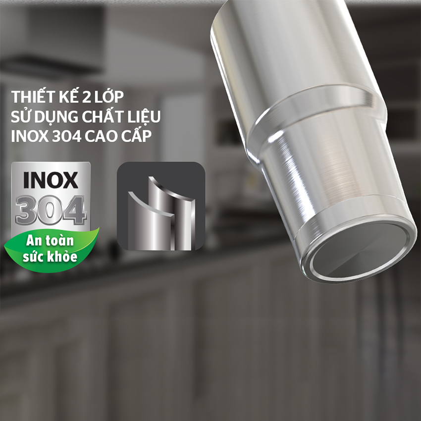 Bình giữ nhiệt inox 304 Sunhouse 900ml KS-TU900I