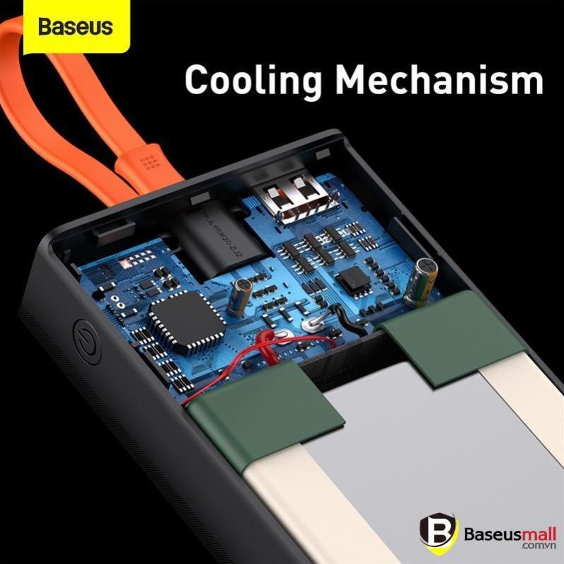 Baseus -BaseusMall VN Pin dự phòng sạc nhanh Baseus 65W Elf Digital Display Power Bank 20000mAh kèm cáp Type C (Hàng chính hãng)