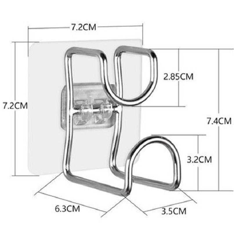 Móc treo thau chậu dán tường bằng thép