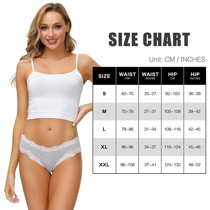 Đồ Lót Nữ, Quần Lót Bộ 5 Cái/lốc Cotton Nữ Quần Đùi Mềm Mại Thoải Mái Gợi Cảm Quần Lót Màu Lót Ren Nữ