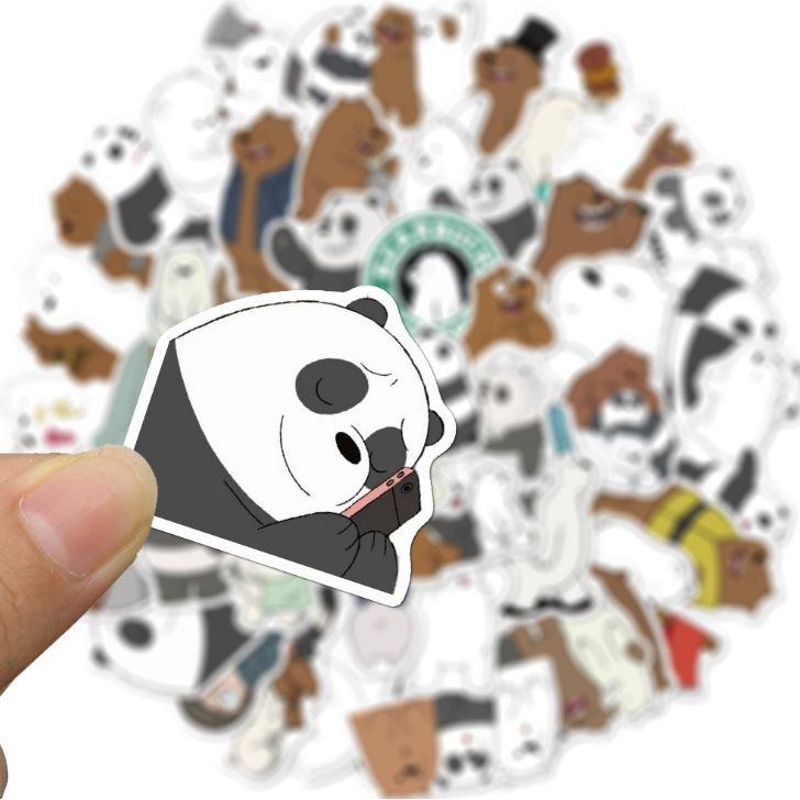 Sticker dán cao cấp GẤU Cực COOL ms#153