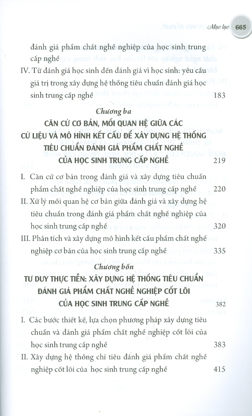 TỪ NĂNG LỰC ĐẾN TỐ CHẤT - Đánh Giá Và Xây Dựng Hệ Thống Tiêu Chuẩn Đánh Giá Phẩm Chất Nghề Nghiệp Cốt Lõi Của Học Sinh Trường Nghề - Lý Luận Và Thực Tiễn (Sách tham khảo)