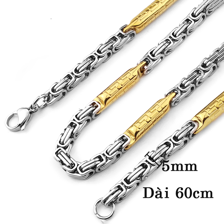 Dây chuyền Nam Kiểu ZICZAC 5li ver2 MDC042-3