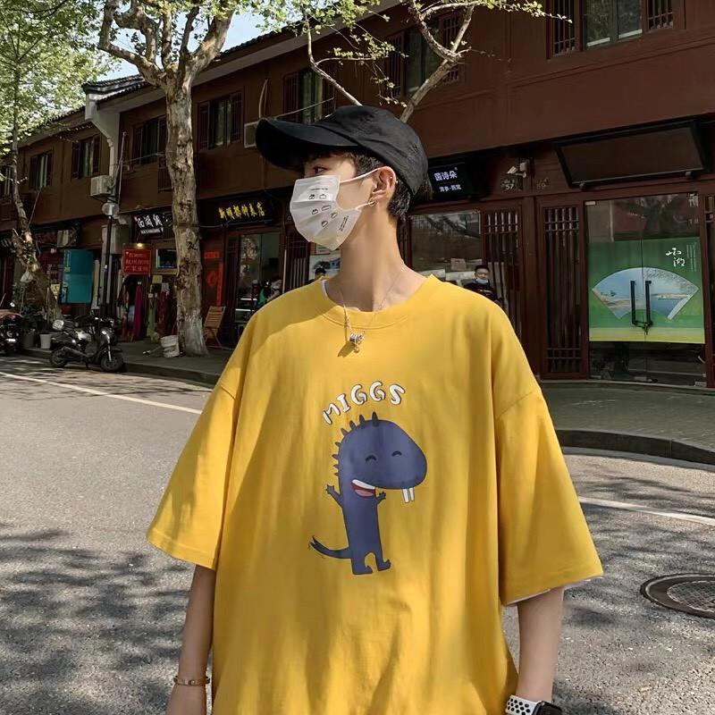 - Áo thun tay ngắn Be Yourself unisex size M L XL - KHỦNG LONG MIGGS