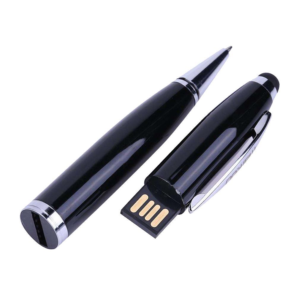3in1 USB 2.0 Flash Screen Stylus Pen Writing Ballpoint Pen 32G Black