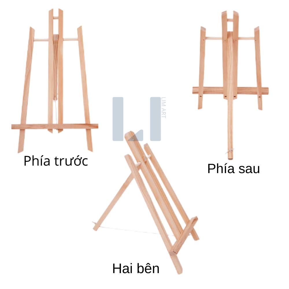 Giá vẽ tranh mini gỗ thông để bàn cao 50 cm