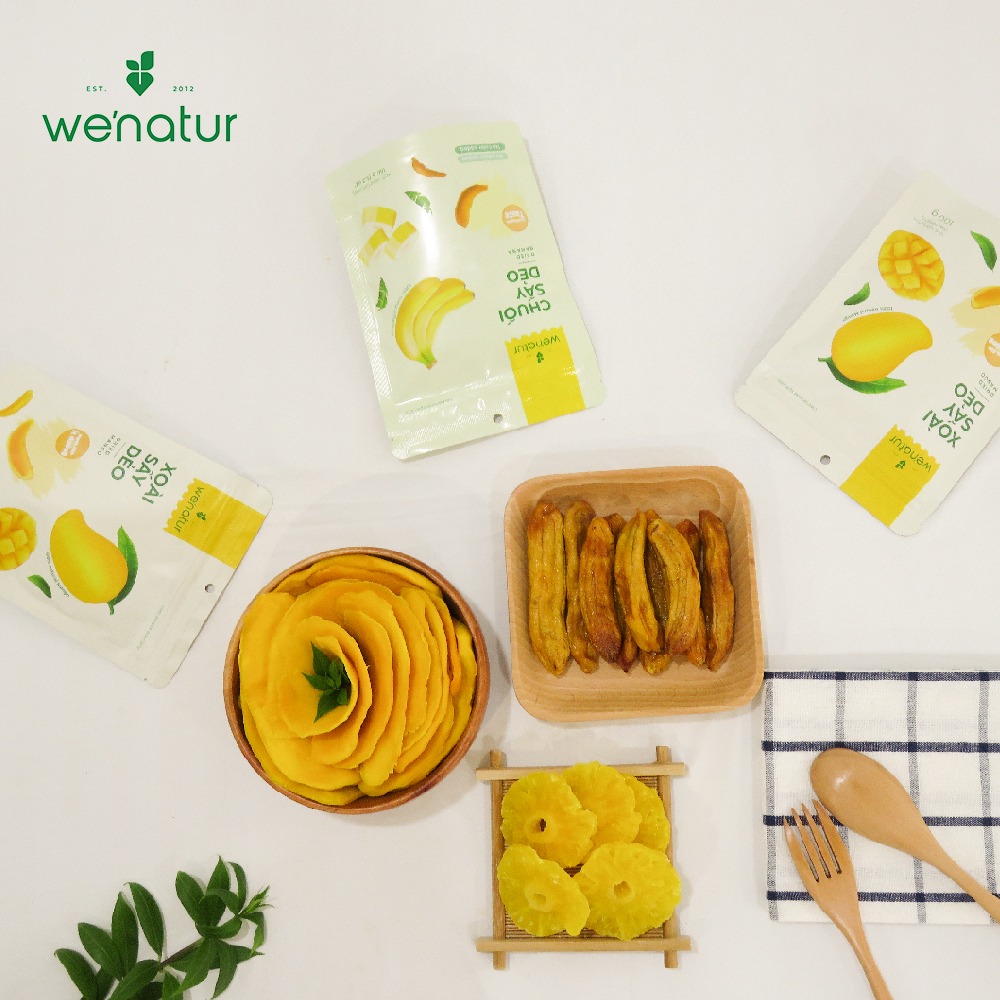Chuối Sấy Dẻo Không Đường we'natur 330g