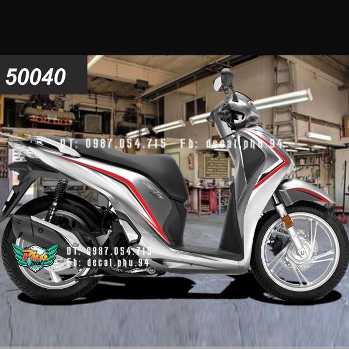 Tem rời SH 2017-2019 chỉ đỏ đen