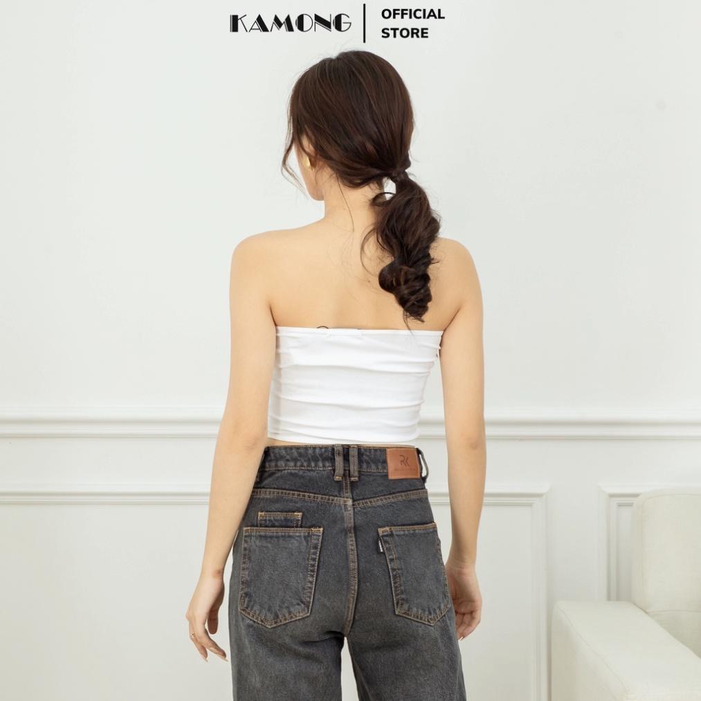 Áo ống quây ngực Lylylorem không mút chất liệu thun cotton 100% co dãn TK008