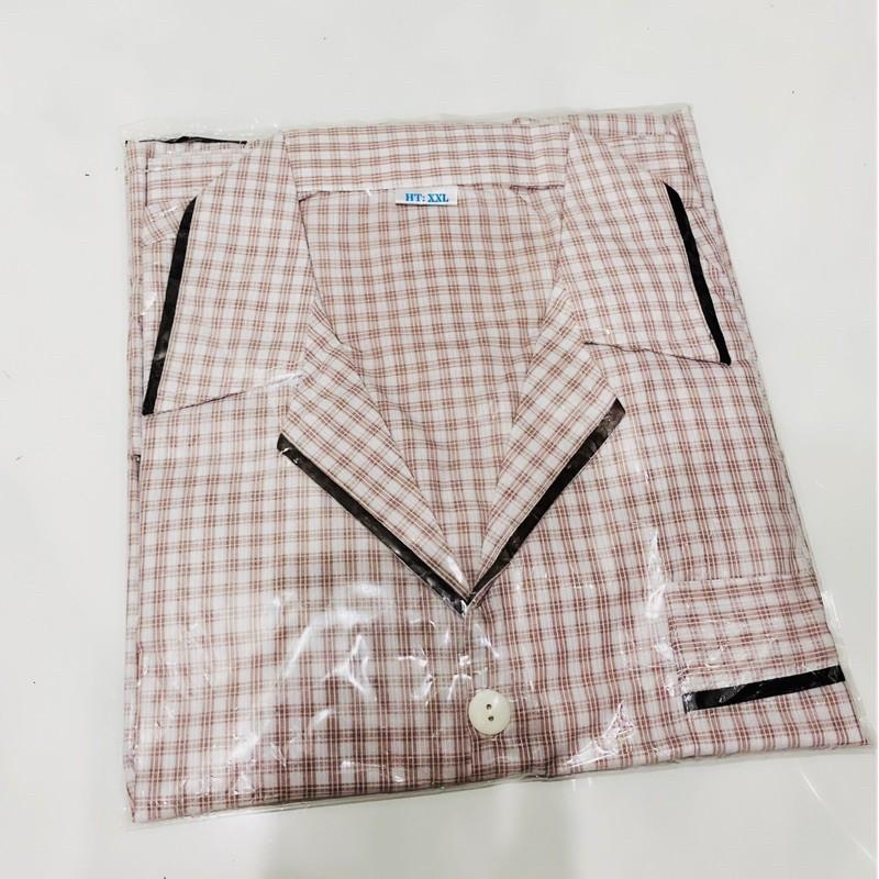 Đồ Bộ Pijama Nam Pijma Pilama Trung Niên Cho Ba Ông Già Đồ Bộ Ngủ Mặc Nhà Tay Dài Thoải Mái 100% Cotton