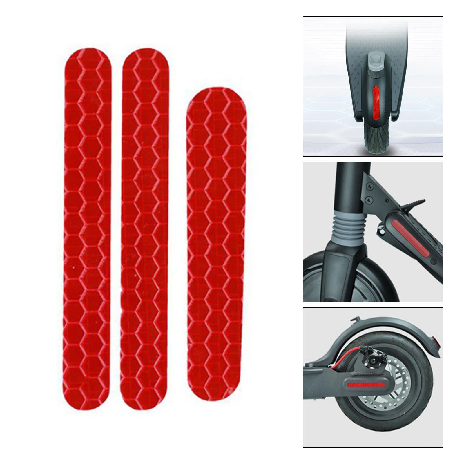 3x Reflective Sticker Self-Adhesive Electric Scooter for ES2 Series Front Rear Fork