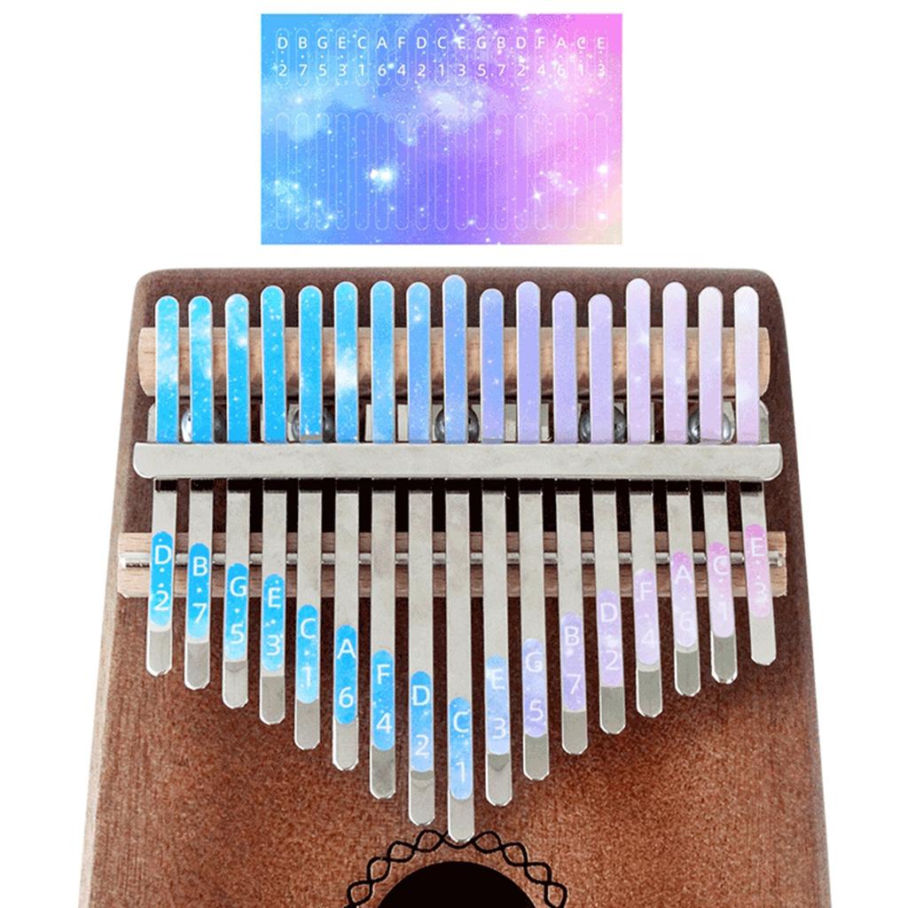 Kalimba Scale Key Sticker Percussion Parts Accs For Learner Musical Set