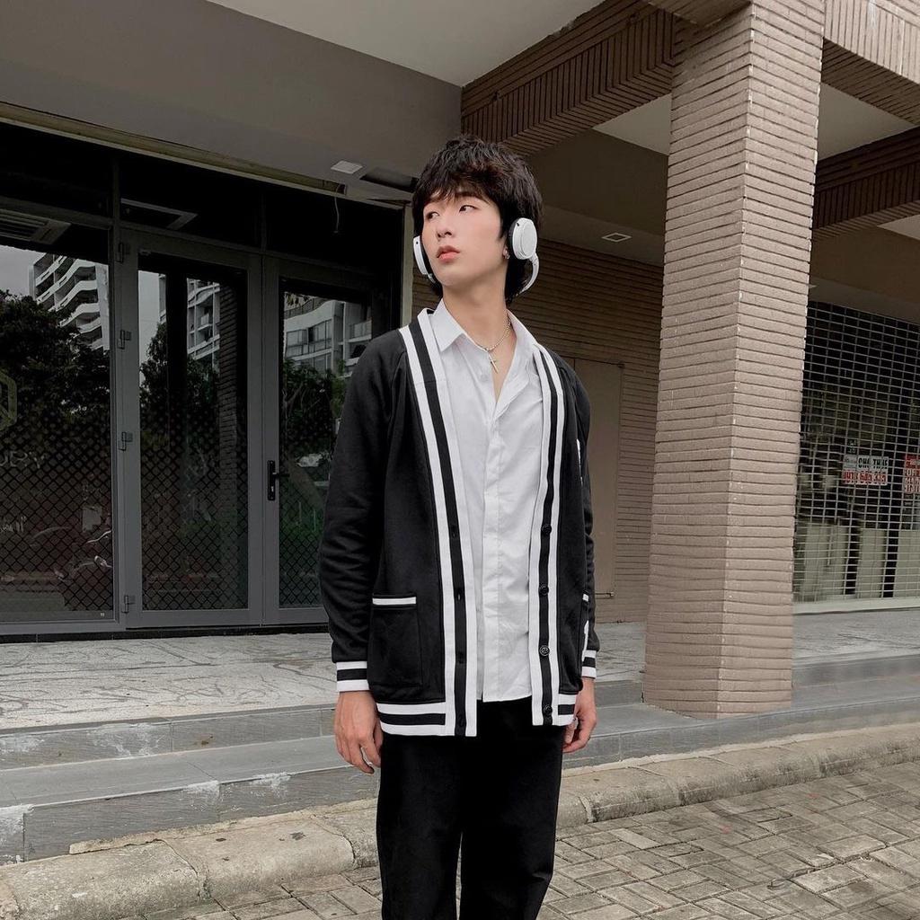 Áo Khoác Nỉ Cardigan MARCUS Form Rộng Unisex Nam Nữ Style Hàn Quốc Oppa Ulzzang KUN