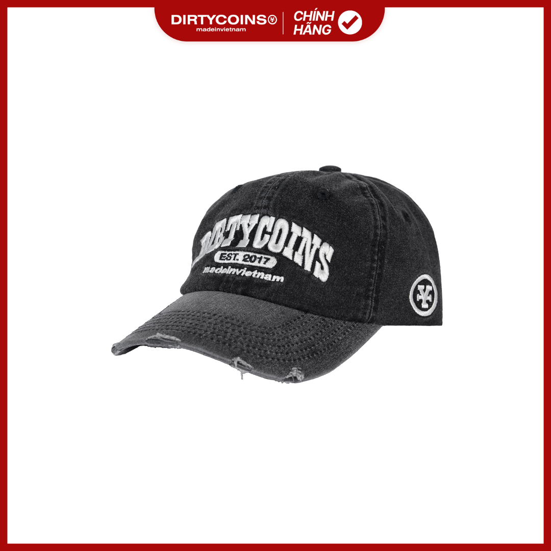 Nón DirtyCoins Logo University Denim Cap - Black