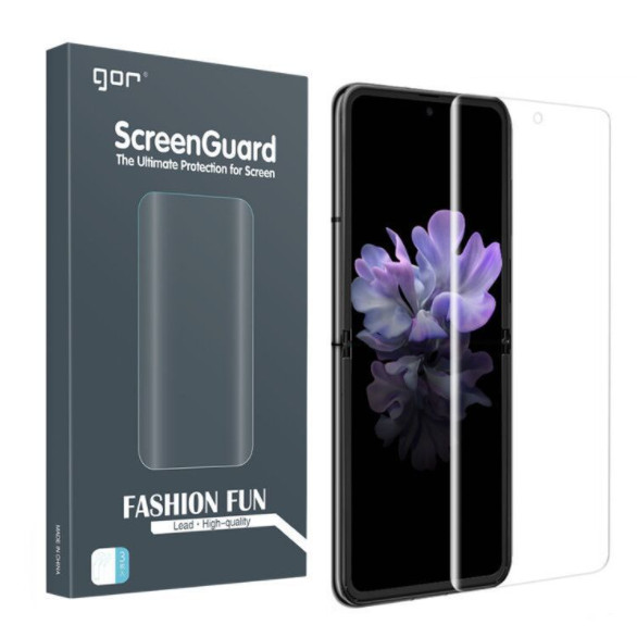 Bộ 2 dán dẻo Gor cho Samsung Galaxy Z Flip ( 2 miếng trước) - Hàng nhập khẩu