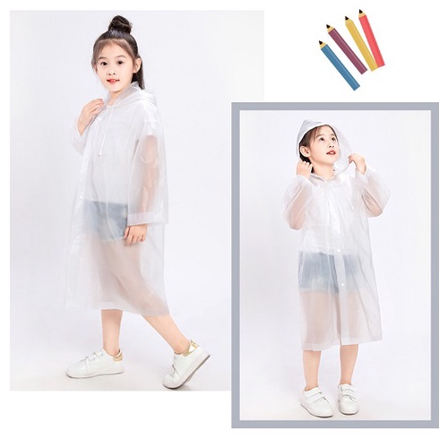 Áo Mưa Bít Trẻ Em Vải Siêu Nhẹ Chống Thấm Nước, Phơi Mau Khô Ráo, Che Kín Người An Toàn Cho Bé, Có Lựa Chon ( Giao Màu - Mẫu Ngẫu Nhiên Vì Nhiều Hoạt Tiết)