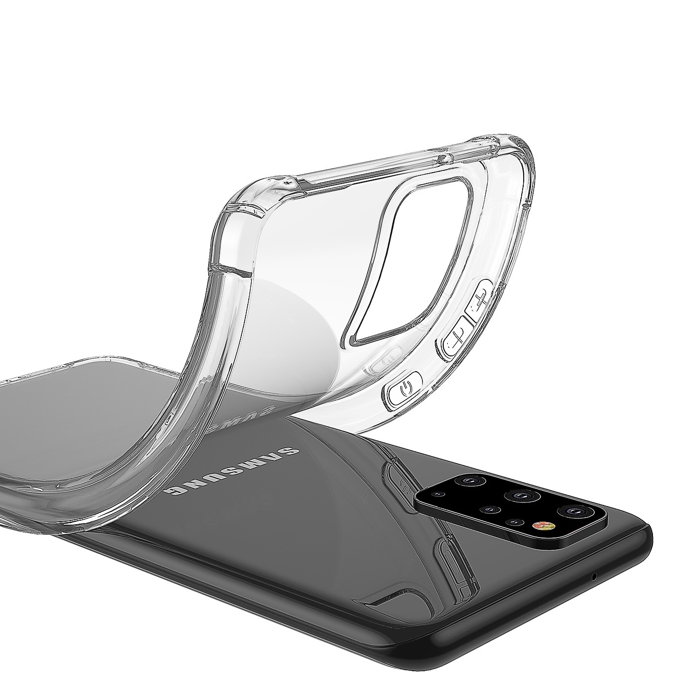 Ốp lưng cho Samsung Galaxy S20 chất liệu silicon dẻo trong chống sốc cao cấp