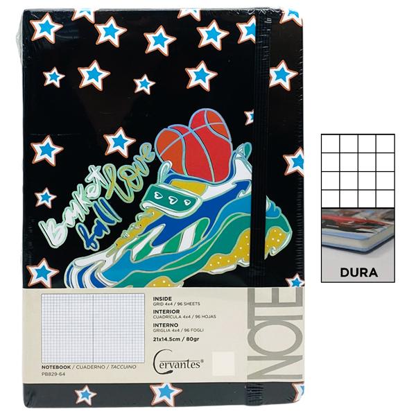 Sổ Ghi Chú Freestyle A5 - Kẻ Ô Vuông - 192 Trang 80gsm - Cervantes PB829-64 - Mẫu 3