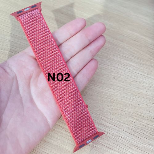 Dây đồng hồ cho Apple Watch bằng vải Nylon 44mm 42mm 40mm 38mm khóa dán tiện lợi series 5/4/3/2/1