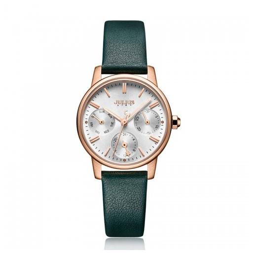 Đồng Hồ Nữ JS-023 Kính Saphire Julius Star Hàn Quốc chạy 6 kim (nhiều màu)