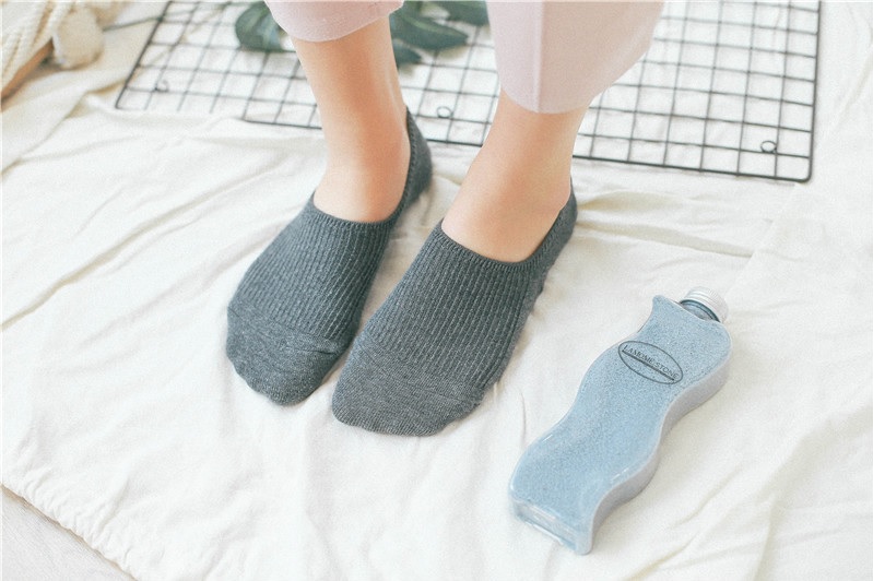 Bộ 5 đôi tất bàn chân nữ Sox Lab Co dãn 4 chiều Size , có đệm silicon ở gót chống tuột