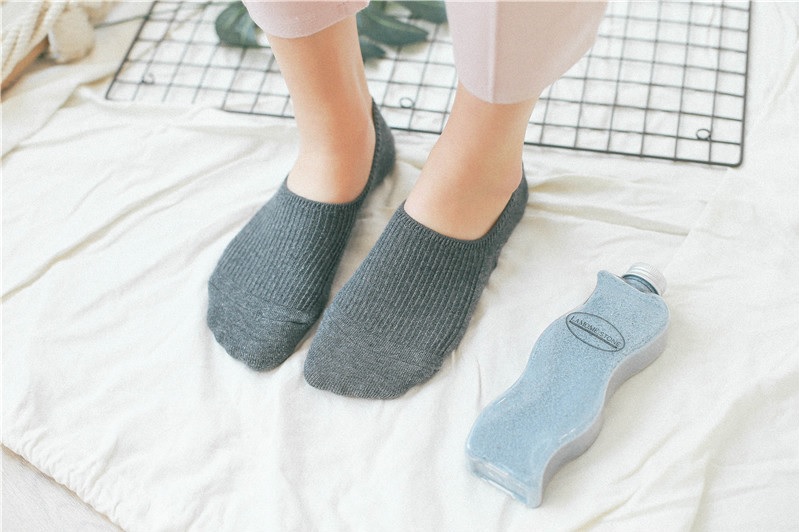 Bộ 5 đôi tất bàn chân nữ Sox Lab Co dãn 4 chiều Size (22-24cm), có đệm silicon ở gót chống tuột